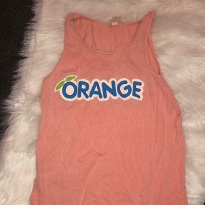 stingrays orange tank top
